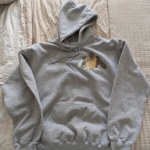 Kobe Bryant Gray Hoodie with Yellow Lakers Graphic